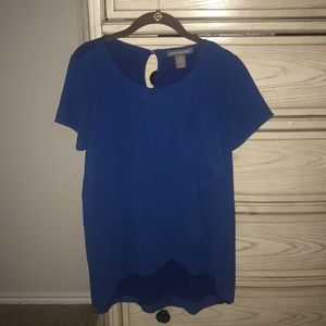 Royal blue blouse